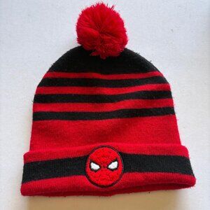 SPIDERMAN MARVEL WINTER POM BEANIE HAT ONE SIZE UNISEX KIDS